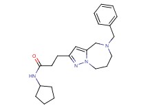 3-(5-benzyl-5,6,7,8-tetrahydro-4H-pyrazolo[1,5-a][1,4]diazepin-2-yl)-N-cyclopentylpropanamide