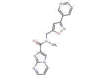 N-methyl-N-{[3-(3-pyridinyl)-5-isoxazolyl]methyl}imidazo[1,2-a]pyrimidine-2-carboxamide