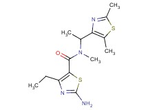 2-amino-N-[1-(2,5-dimethyl-1,3-thiazol-4-yl)ethyl]-4-ethyl-N-methyl-1,3-thiazole-5-carboxamide