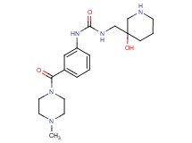 N-[(3-hydroxypiperidin-3-yl)methyl]-N'-{3-[(4-methylpiperazin-1-yl)carbonyl]phenyl}urea