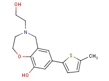 4-(2-hydroxyethyl)-7-(5-methyl-2-thienyl)-2,3,4,5-tetrahydro-1,4-benzoxazepin-9-ol