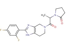 1-{2-[2-(2,4-difluorophenyl)-1,4,6,7-tetrahydro-5H-imidazo[4,5-c]pyridin-5-yl]-1-methyl-2-oxoethyl}pyrrolidin-2-one