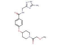 N-[(5-amino-1H-1,2,4-triazol-3-yl)methyl]-4-{[1-(methoxyacetyl)piperidin-4-yl]oxy}benzamide