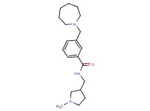 3-(azepan-1-ylmethyl)-N-[(1-methylpyrrolidin-3-yl)methyl]benzamide