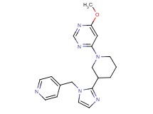 4-methoxy-6-{3-[1-(4-pyridinylmethyl)-1H-imidazol-2-yl]-1-piperidinyl}pyrimidine