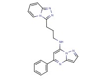 5-phenyl-N-(3-[1,2,4]triazolo[4,3-a]pyridin-3-ylpropyl)pyrazolo[1,5-a]pyrimidin-7-amine