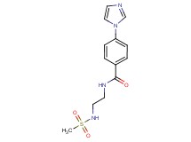 4-(1H-imidazol-1-yl)-N-{2-[(methylsulfonyl)amino]ethyl}benzamide
