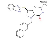 (4S)-4-(1H-benzimidazol-2-ylthio)-N-isopropyl-1-(2-naphthylmethyl)-L-prolinamide