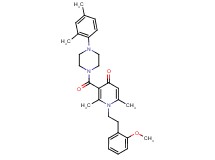 3-{[4-(2,4-dimethylphenyl)-1-piperazinyl]carbonyl}-1-[2-(2-methoxyphenyl)ethyl]-2,6-dimethyl-4(1H)-pyridinone