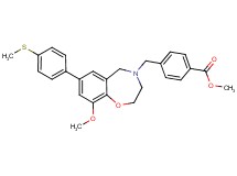 methyl 4-{[9-methoxy-7-[4-(methylthio)phenyl]-2,3-dihydro-1,4-benzoxazepin-4(5H)-yl]methyl}benzoate