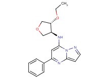 N-[(3S*,4R*)-4-ethoxytetrahydro-3-furanyl]-5-phenylpyrazolo[1,5-a]pyrimidin-7-amine