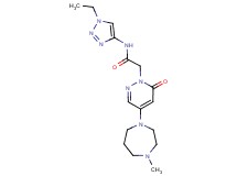 N-(1-ethyl-1H-1,2,3-triazol-4-yl)-2-[4-(4-methyl-1,4-diazepan-1-yl)-6-oxo-1(6H)-pyridazinyl]acetamide