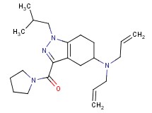 N,N-diallyl-1-isobutyl-3-(1-pyrrolidinylcarbonyl)-4,5,6,7-tetrahydro-1H-indazol-5-amine