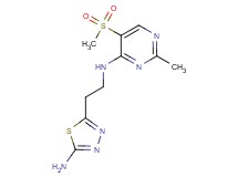 N-[2-(5-amino-1,3,4-thiadiazol-2-yl)ethyl]-2-methyl-5-(methylsulfonyl)pyrimidin-4-amine