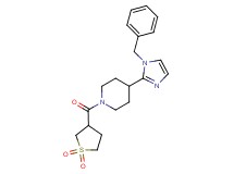 4-(1-benzyl-1H-imidazol-2-yl)-1-[(1,1-dioxidotetrahydro-3-thienyl)carbonyl]piperidine