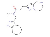N-(1,4,5,6,7,8-hexahydrocyclohepta[c]pyrazol-3-ylmethyl)-N-methyl-3-(5,6,7,8-tetrahydro-4H-pyrazolo[1,5-a][1,4]diazepin-2-yl)propanamide hydrochloride
