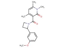 3-{[2-(3-methoxyphenyl)azetidin-1-yl]carbonyl}-1,4,6-trimethylpyridin-2(1H)-one