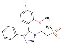 5-(4-fluoro-2-methoxyphenyl)-1-[2-(methylsulfonyl)ethyl]-4-phenyl-1H-imidazole