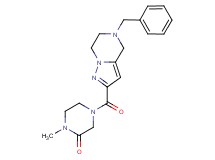4-[(5-benzyl-4,5,6,7-tetrahydropyrazolo[1,5-a]pyrazin-2-yl)carbonyl]-1-methylpiperazin-2-one