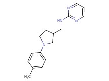 N-{[1-(4-methylphenyl)pyrrolidin-3-yl]methyl}pyrimidin-2-amine