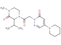 2-[2-(2-isopropyl-4-methyl-3-oxopiperazin-1-yl)-2-oxoethyl]-5-piperidin-1-ylpyridazin-3(2H)-one