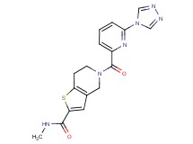 N-methyl-5-{[6-(4H-1,2,4-triazol-4-yl)pyridin-2-yl]carbonyl}-4,5,6,7-tetrahydrothieno[3,2-c]pyridine-2-carboxamide