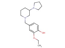 2-ethoxy-4-{[3-(1-pyrrolidinyl)-1-piperidinyl]methyl}phenol