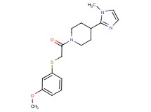 1-{[(3-methoxyphenyl)thio]acetyl}-4-(1-methyl-1H-imidazol-2-yl)piperidine