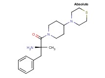 {(1S)-1-benzyl-1-methyl-2-oxo-2-[4-(4-thiomorpholinyl)-1-piperidinyl]ethyl}amine dihydrochloride