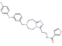 N-(2-{7-[3-(4-chlorophenoxy)benzyl]-6,7,8,9-tetrahydro-5H-[1,2,4]triazolo[4,3-d][1,4]diazepin-3-yl}ethyl)-3-furamide