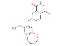 8-[(8-methoxy-3,4-dihydro-2H-1,5-benzodioxepin-7-yl)methyl]tetrahydro-2H-pyrazino[1,2-a]pyrazine-1,4(3H,6H)-dione