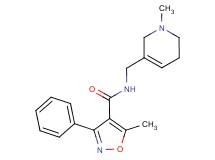 5-methyl-N-[(1-methyl-1,2,5,6-tetrahydropyridin-3-yl)methyl]-3-phenylisoxazole-4-carboxamide