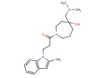 4-[(dimethylamino)methyl]-1-[3-(2-methyl-1H-indol-1-yl)propanoyl]-4-azepanol