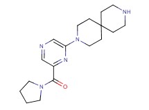 3-[6-(1-pyrrolidinylcarbonyl)-2-pyrazinyl]-3,9-diazaspiro[5.5]undecane hydrochloride