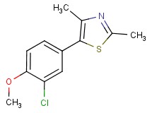 5-(3-chloro-4-methoxyphenyl)-2,4-dimethyl-1,3-thiazole