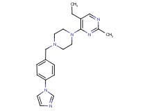 5-ethyl-4-{4-[4-(1H-imidazol-1-yl)benzyl]piperazin-1-yl}-2-methylpyrimidine