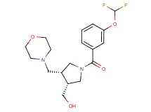 [(3R*,4R*)-1-[3-(difluoromethoxy)benzoyl]-4-(morpholin-4-ylmethyl)pyrrolidin-3-yl]methanol
