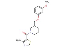 3-[(3-methoxyphenoxy)methyl]-1-[(4-methyl-1,3-thiazol-5-yl)carbonyl]piperidine