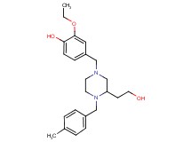 2-ethoxy-4-{[3-(2-hydroxyethyl)-4-(4-methylbenzyl)-1-piperazinyl]methyl}phenol
