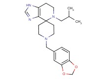 1'-(1,3-benzodioxol-5-ylmethyl)-5-isobutyl-1,5,6,7-tetrahydrospiro[imidazo[4,5-c]pyridine-4,4'-piperidine]