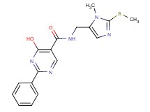 4-hydroxy-N-{[1-methyl-2-(methylthio)-1H-imidazol-5-yl]methyl}-2-phenylpyrimidine-5-carboxamide