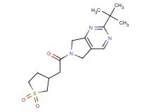 2-tert-butyl-6-[(1,1-dioxidotetrahydro-3-thienyl)acetyl]-6,7-dihydro-5H-pyrrolo[3,4-d]pyrimidine