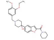 1-(3-ethoxy-4-methoxybenzyl)-4-[2-(1-piperidinylcarbonyl)-1-benzofuran-5-yl]-4-piperidinol