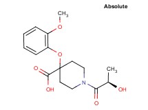 1-[(2R)-2-hydroxypropanoyl]-4-(2-methoxyphenoxy)-4-piperidinecarboxylic acid