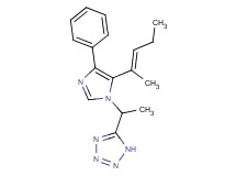 5-(1-{5-[(1E)-1-methylbut-1-en-1-yl]-4-phenyl-1H-imidazol-1-yl}ethyl)-1H-tetrazole