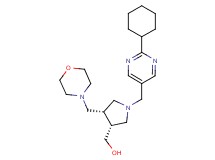 [(3R*,4S*)-1-[(2-cyclohexylpyrimidin-5-yl)methyl]-4-(morpholin-4-ylmethyl)pyrrolidin-3-yl]methanol