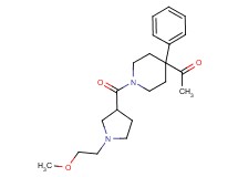 1-(1-{[1-(2-methoxyethyl)-3-pyrrolidinyl]carbonyl}-4-phenyl-4-piperidinyl)ethanone