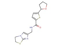 N-(2,3-dihydroimidazo[2,1-b][1,3]thiazol-6-ylmethyl)-5-(tetrahydrofuran-2-yl)thiophene-2-carboxamide