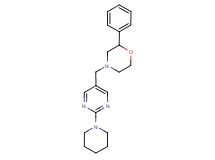 2-phenyl-4-[(2-piperidin-1-ylpyrimidin-5-yl)methyl]morpholine
