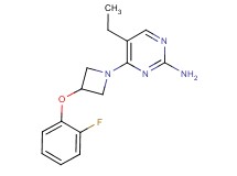 5-ethyl-4-[3-(2-fluorophenoxy)azetidin-1-yl]pyrimidin-2-amine